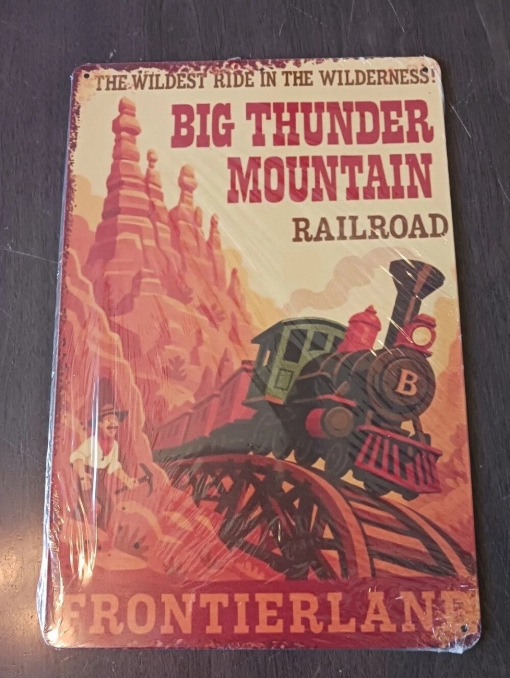 New metal Big Thunder Mountain Frontierland 8x12 sign